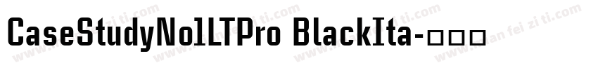 CaseStudyNo1LTPro BlackIta字体转换